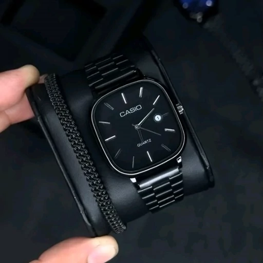 ساعت مردانه کاسیو اولدمانی فول مشکی ترند ترین ساعت اولدمانی